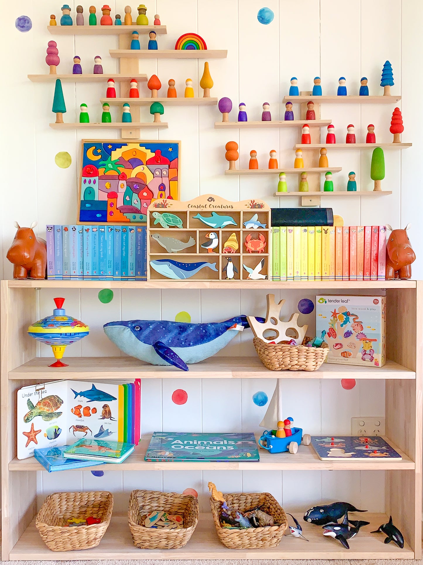 Open-ended Toy Shelf (4-tier)